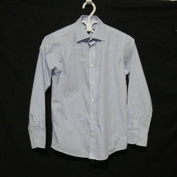 ANDREW FEZZA, size 12, striped button down dress shirt, GUC - Picture 2 of 16